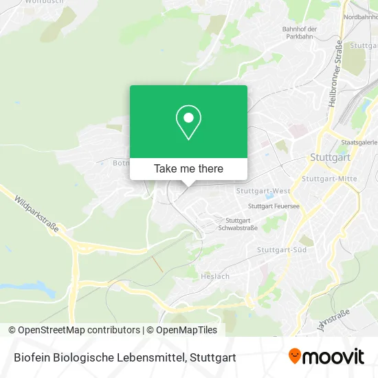 Карта Biofein Biologische Lebensmittel