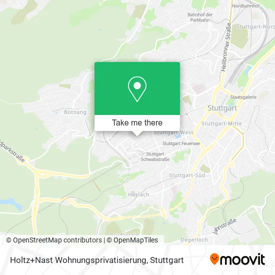 Карта Holtz+Nast Wohnungsprivatisierung