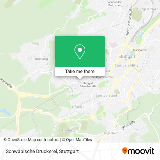 Карта Schwäbische Druckerei
