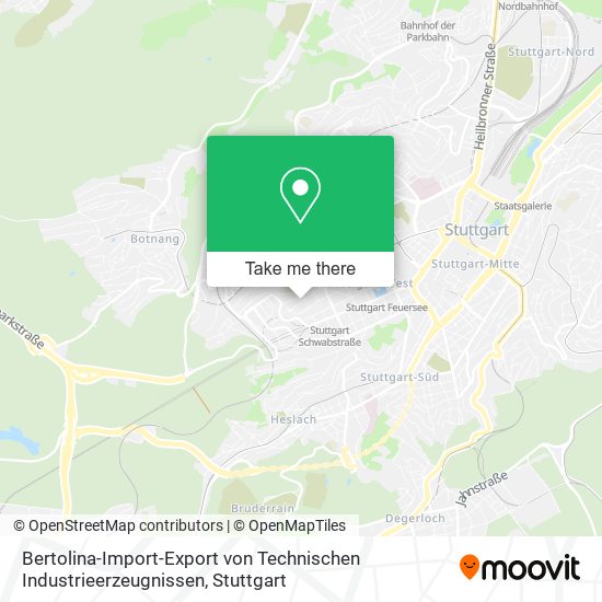 Bertolina-Import-Export von Technischen Industrieerzeugnissen map