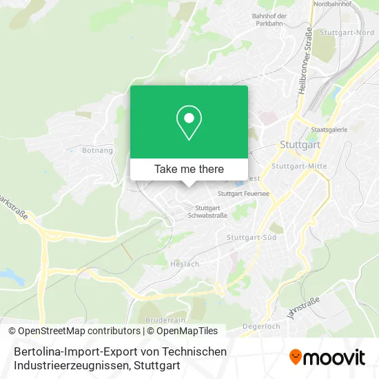 Карта Bertolina-Import-Export von Technischen Industrieerzeugnissen