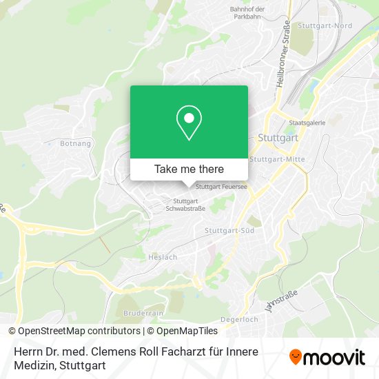 Herrn Dr. med. Clemens Roll Facharzt für Innere Medizin map