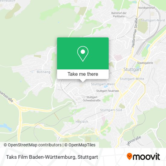 Taks Film Baden-Württemburg map