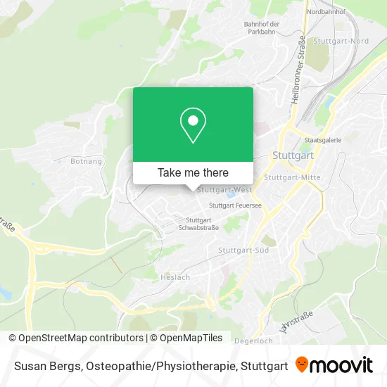 Карта Susan Bergs, Osteopathie / Physiotherapie