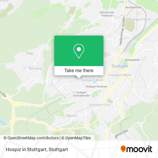 Карта Hospiz in Stuttgart