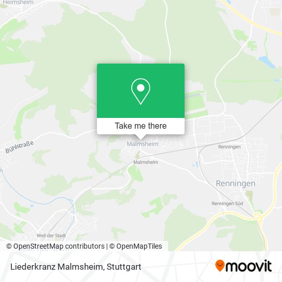 Liederkranz Malmsheim map