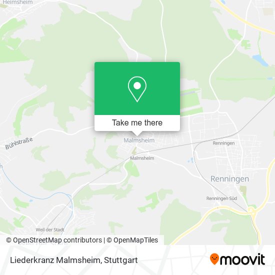 Liederkranz Malmsheim map