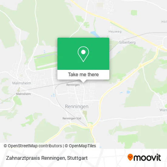 Карта Zahnarztpraxis Renningen