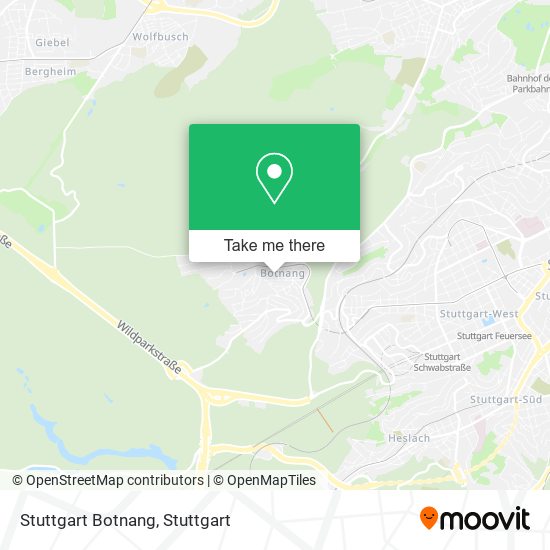 Stuttgart Botnang map