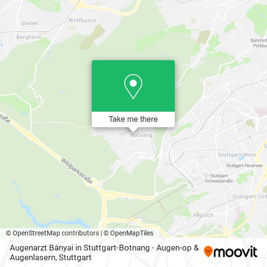 Карта Augenarzt Bànyai in Stuttgart-Botnang - Augen-op & Augenlasern