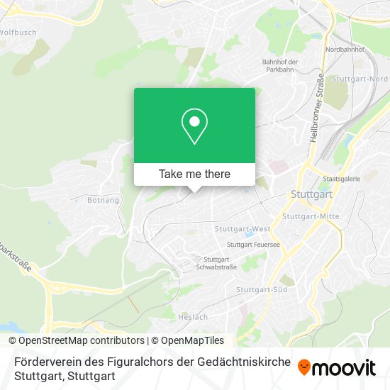 Förderverein des Figuralchors der Gedächtniskirche Stuttgart map