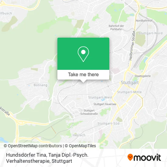 Карта Hundsdörfer Tina, Tanja Dipl.-Psych. Verhaltenstherapie