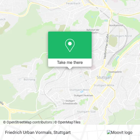 Карта Friedrich Urban Vormals