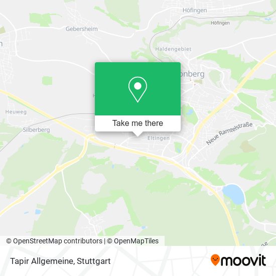 Карта Tapir Allgemeine
