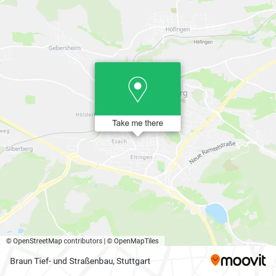 Карта Braun Tief- und Straßenbau