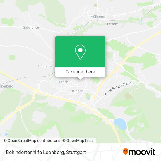Behindertenhilfe Leonberg map