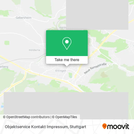 Objektservice Kontakt Impressum map