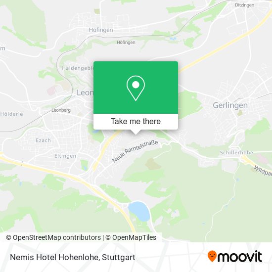 Nemis Hotel Hohenlohe map