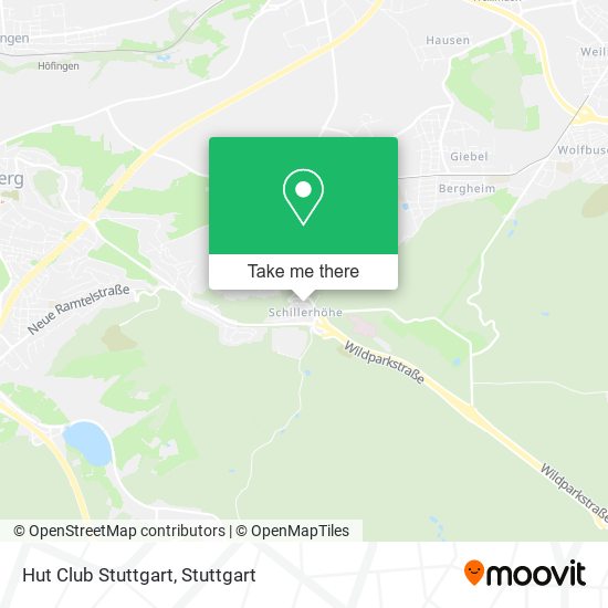Карта Hut Club Stuttgart