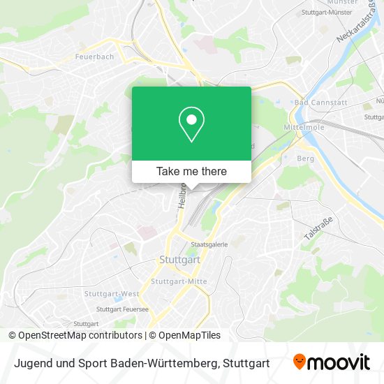 Jugend und Sport Baden-Württemberg map