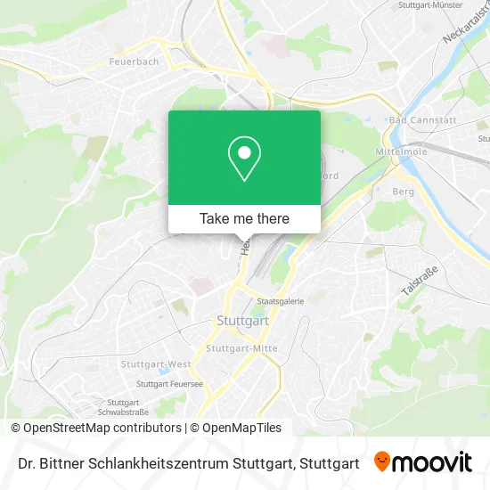 Карта Dr. Bittner Schlankheitszentrum Stuttgart