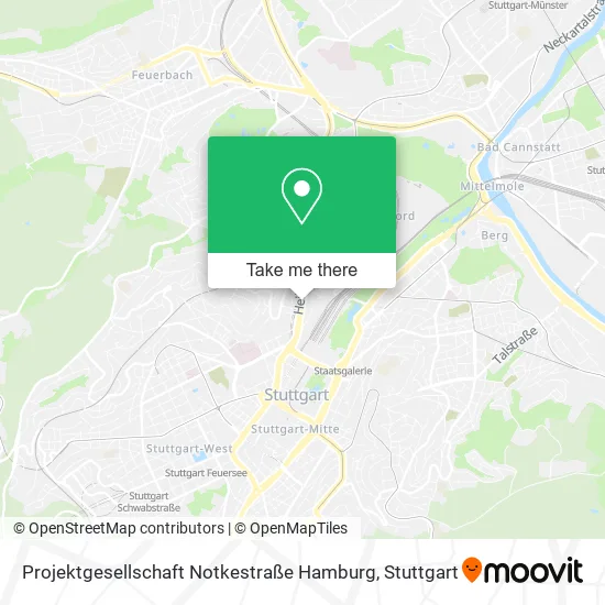 Карта Projektgesellschaft Notkestraße Hamburg
