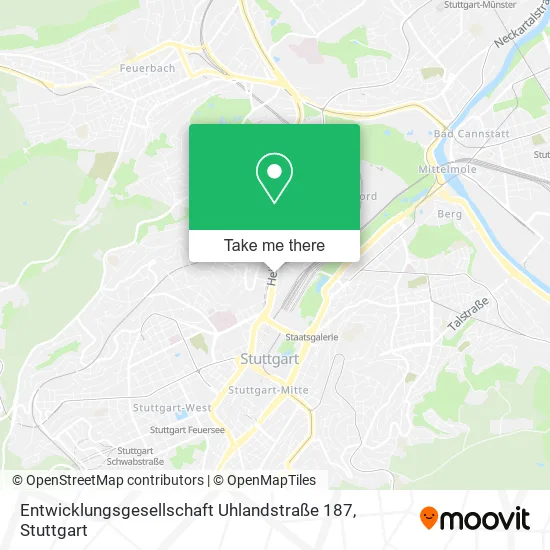 Карта Entwicklungsgesellschaft Uhlandstraße 187