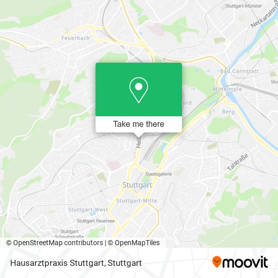 Hausarztpraxis Stuttgart map