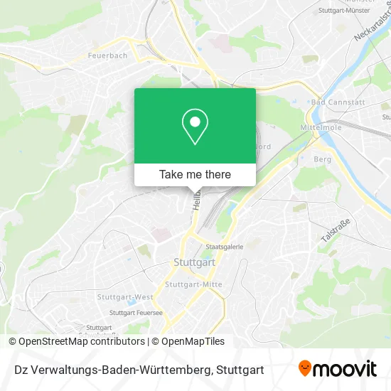 Карта Dz Verwaltungs-Baden-Württemberg