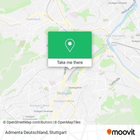 Admenta Deutschland map