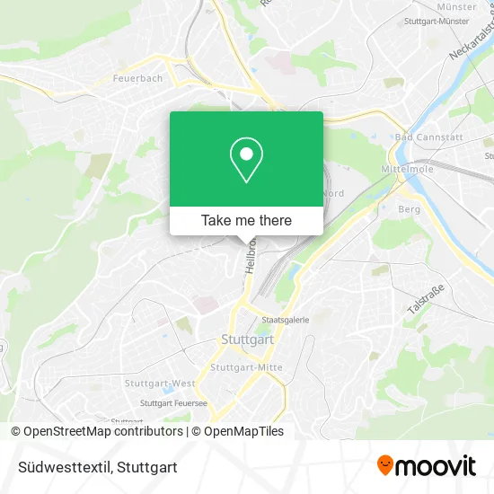 Карта Südwesttextil