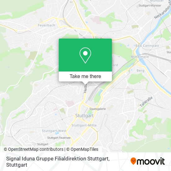 Signal Iduna Gruppe Filialdirektion Stuttgart map