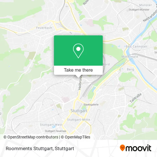 Карта Roomments Stuttgart