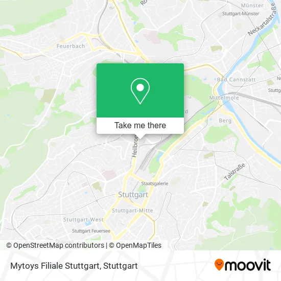 Карта Mytoys Filiale Stuttgart