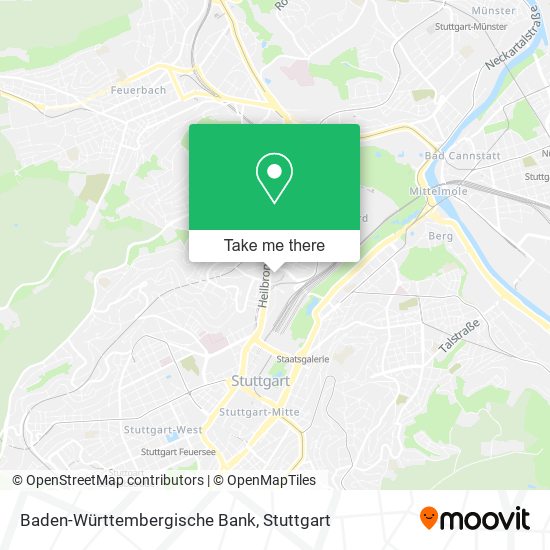 Baden-Württembergische Bank map