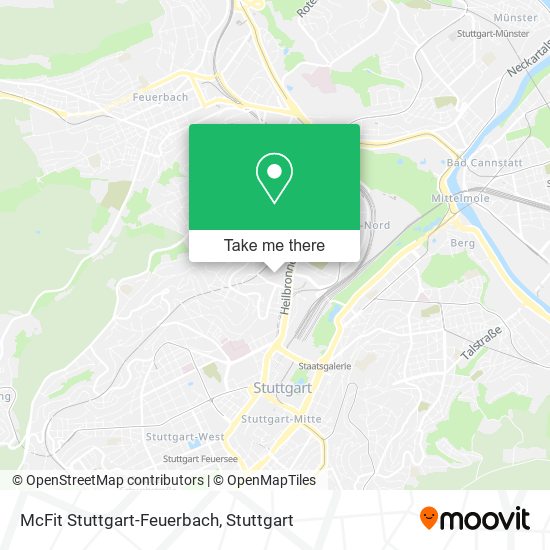 McFit Stuttgart-Feuerbach map