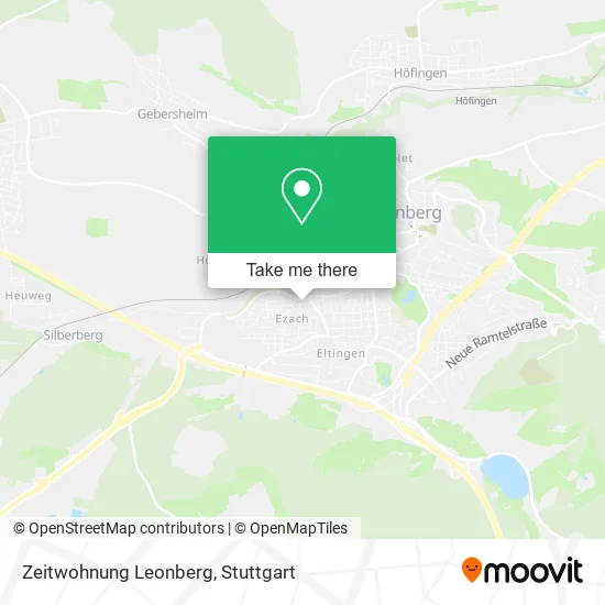 Карта Zeitwohnung Leonberg