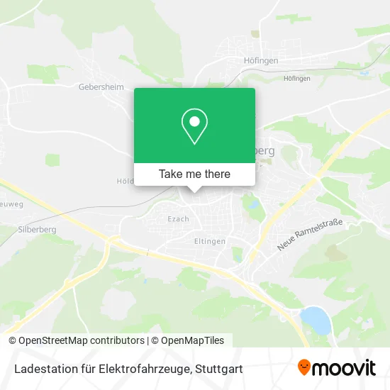 Карта Ladestation für Elektrofahrzeuge