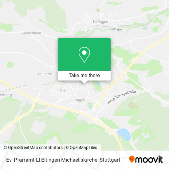 Карта Ev. Pfarramt Ll Eltingen Michaeliskirche