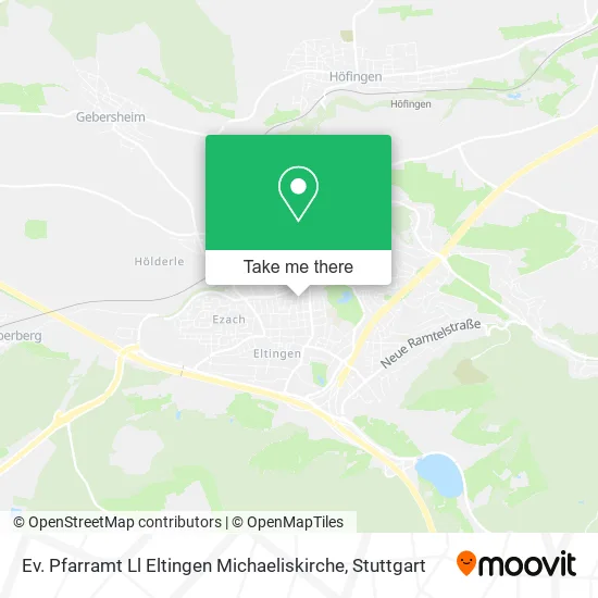 Карта Ev. Pfarramt Ll Eltingen Michaeliskirche