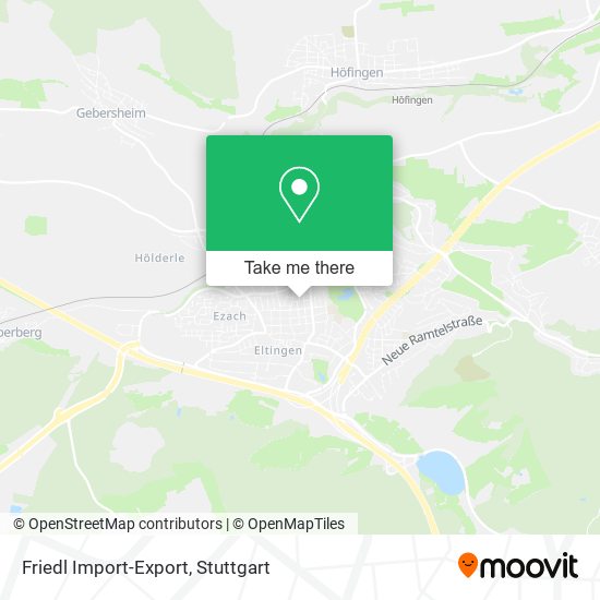 Friedl Import-Export map