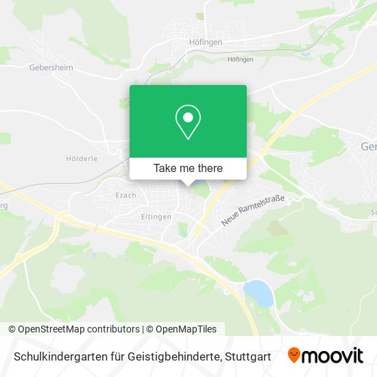 Schulkindergarten für Geistigbehinderte map