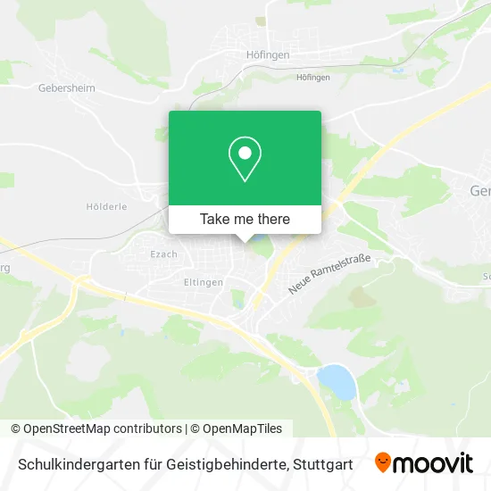 Карта Schulkindergarten für Geistigbehinderte