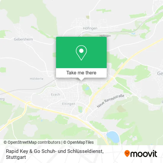 Карта Rapid Key & Go Schuh- und Schlüsseldienst