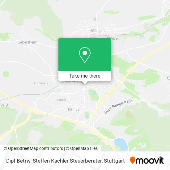 Карта Dipl-Betrw. Steffen Kachler Steuerberater