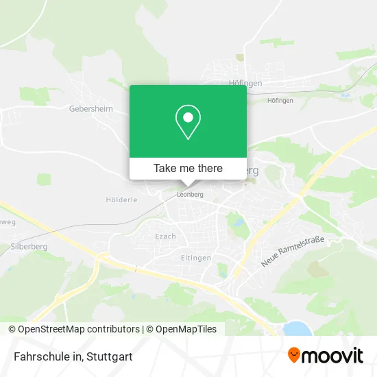 Fahrschule in map