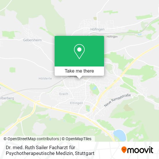 Dr. med. Ruth Sailer Facharzt für Psychotherapeutische Medizin map