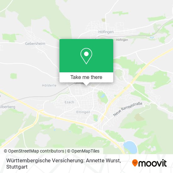 Württembergische Versicherung: Annette Wurst map