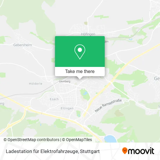 Карта Ladestation für Elektrofahrzeuge