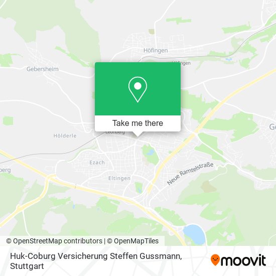 Huk-Coburg Versicherung Steffen Gussmann map